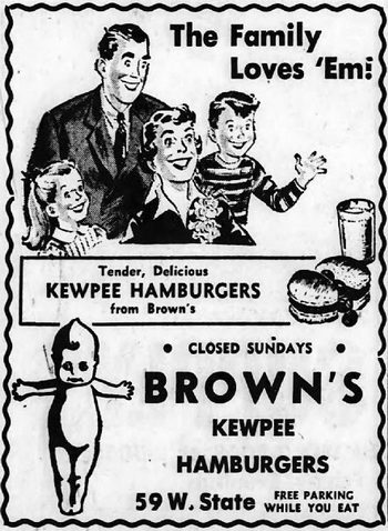 Halo Burger - 1954 Ad (newer photo)